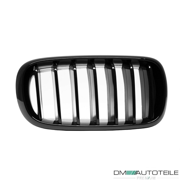 Sport Performance Kühlergrill Gitter schwarz hochglanz passt für BMW X5 F15 / X6 F16 auch M