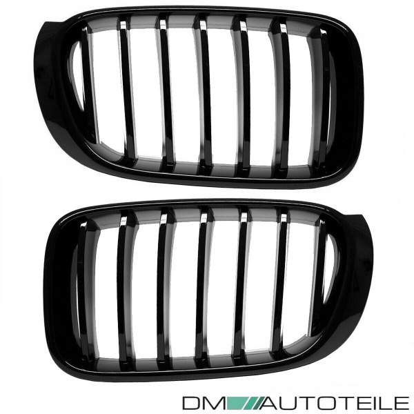 Set Sport - Performance Kühlergrill Frontgrill für BMW X3 F25 X4 F26 Schwarz Glanz lackiert ab 2014