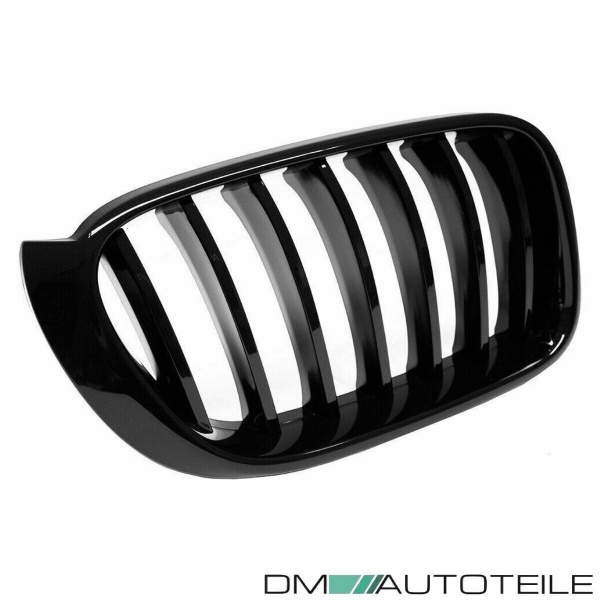 Set Sport - Performance Kühlergrill Frontgrill für BMW X3 F25 X4 F26 Schwarz Glanz lackiert ab 2014