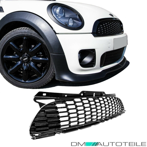 Mini Cooper R56 R57 Kühlergrill SET 3-teilig 2006-2009 hochglanz Schwarz