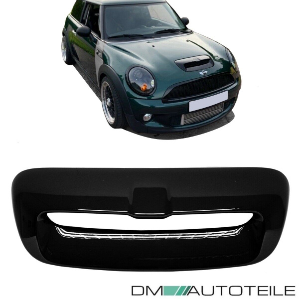Lufteinlass Lufthutze Schwarz glanz passt für Mini Cooper S R55 R56 R57 R58 R59