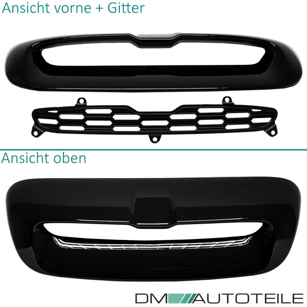 Lufteinlass Lufthutze Schwarz glanz passt für Mini Cooper S R55 R56 R57 R58 R59
