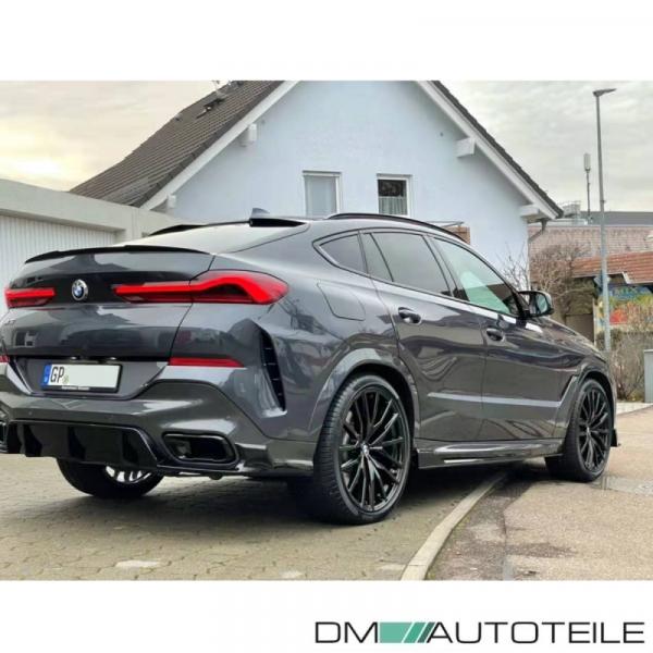 Spoiler Sport Performance Bodykit Paket schwarz glanz lackiert passt für BMW X6 G06