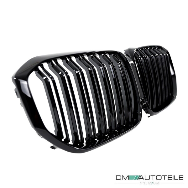 Sport Kühlergrill Schwarz Glanz Doppelsteg Kühlergitter passt für BMW X5 G05 ab 2018