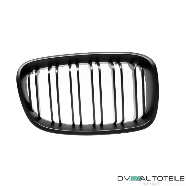 Set Doppelsteg Kühlergrill Schwarz Matt passend für BMW F20 F21 vor Facelift bj 11-15