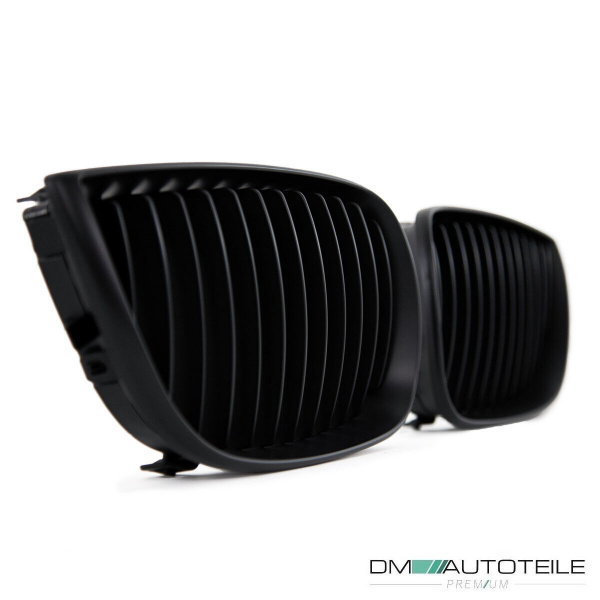Set Performance Kühlergrill Schwarz Matt passend für BMW 1er E87 E81 Bj 04-07