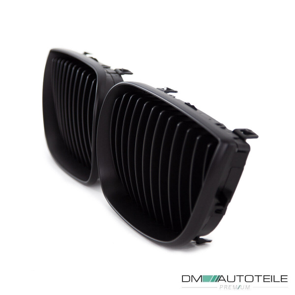 Set Performance Kühlergrill Schwarz Matt passend für BMW 1er E87 E81 Bj 04-07