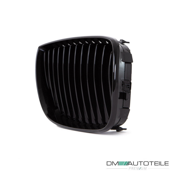 Set Performance Kühlergrill Schwarz Glanz passend für BMW 1er E87 E81 Bj 04-07