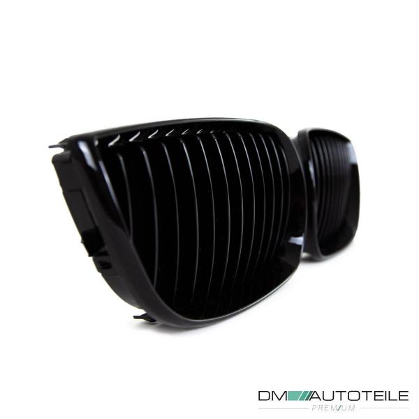 Set Performance Kühlergrill Schwarz Glanz passend für BMW 1er E87 E81 Bj 04-07