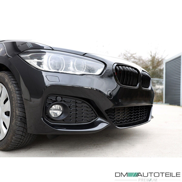 Kühlergrill Doppelsteg Schwarz Hochglanz passend für BMW 1er F20 F21 LCI ab 2015