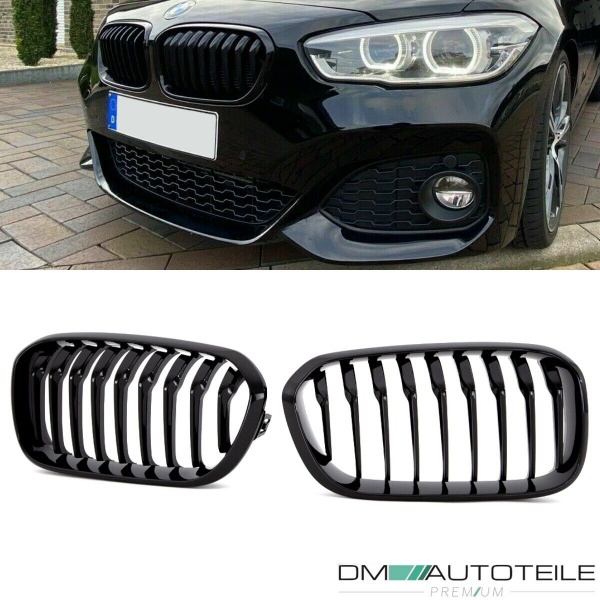 Sport-Performance Kühlergrill Schwarz Glanz passend für BMW 1er F20 F21 LCI ab 2015