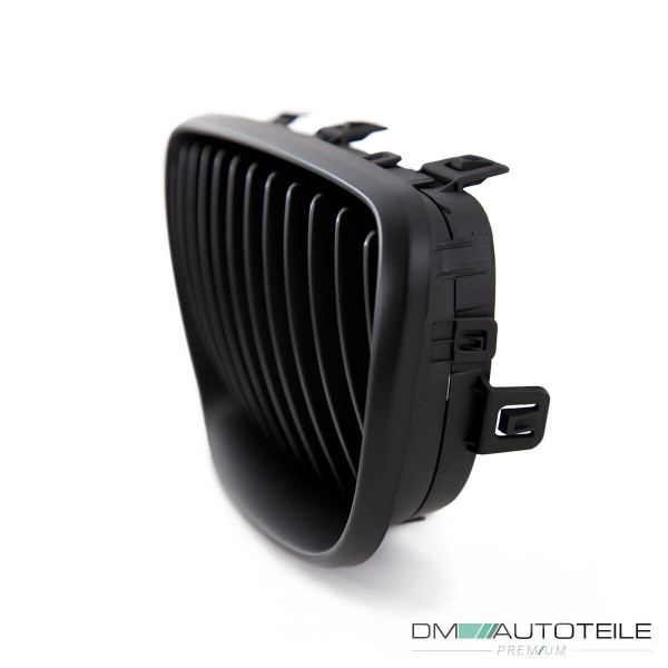 Set Kühlergrill Schwarz Matt SATZ passend für BMW 1er E87 E82 E88 Facelift Bj 07-11