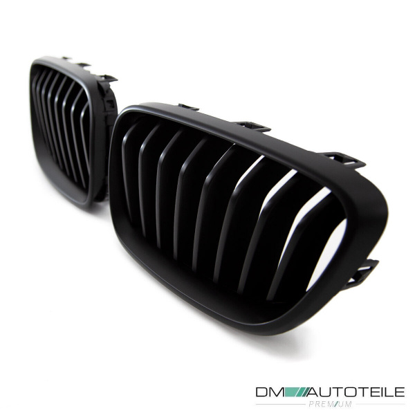 Set Performance Kühlergrill für BMW 2er F22 F23 passend auch M2 Schwarz Matt