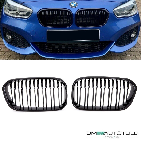 Kühlergrill Sport-Performance Schwarz Glanz passt für BMW 1er F20 F20 LCI 15-19