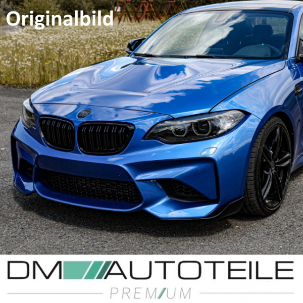 Set Sport Motorhaube Aluminium + Lufteinlass schwarz passt für BMW F20 F21 F22 F23 F87 Baujahr 10->> nicht M2 GTS
