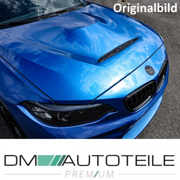 Set Sport Motorhaube Aluminium + Lufteinlass schwarz passt für BMW F20 F21 F22 F23 F87 Baujahr 10->> nicht M2 GTS