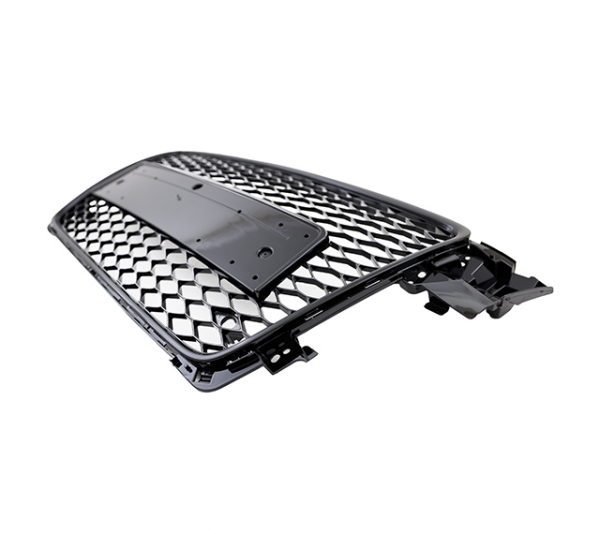 Upgrade Sportgrill / Kühlergrill für Audi A4 B8 (8K) 08-11 Hochglanz schwarz in Wabendesign