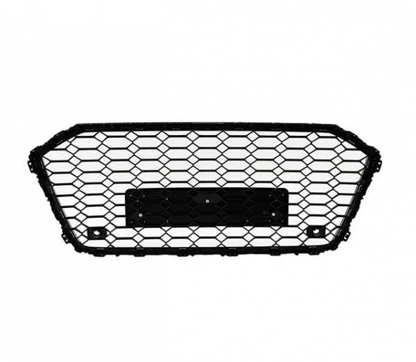 Upgrade Sportgrill / Kühlergrill für Audi A6 4G (C8) 2018+ in Wabengitter Design Hochglanz schwarz