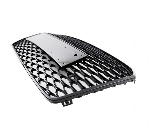Upgrade Sportgrill / Kühlergrill für Audi A7 (C7) Facelift 14-18 in Wabengitter Design Hochglanz schwarz