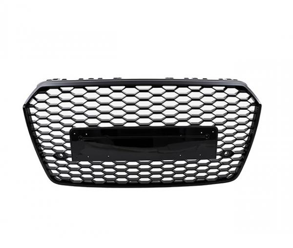 Upgrade Sportgrill / Kühlergrill für Audi A7 (C7) Facelift 14-18 in Wabengitter Design Hochglanz schwarz