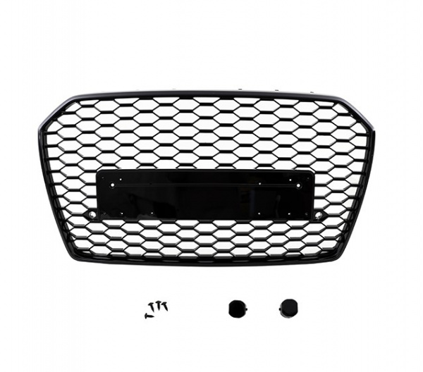 Upgrade Sportgrill / Kühlergrill Audi A6 4G (C7) Facelift Hochglanz schwarz in Wabengitter Design 14-18