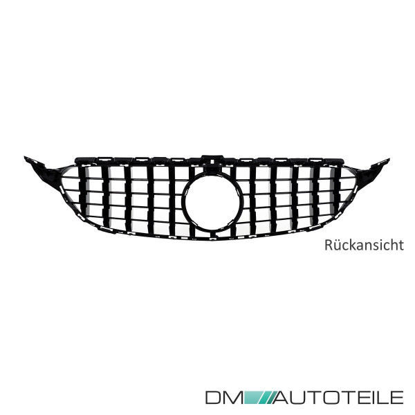 Kühlergrill Grill Schwarz Glanz passend für Mercedes C Klasse W205 S205 14-18 auf Sport-Panamericana GT