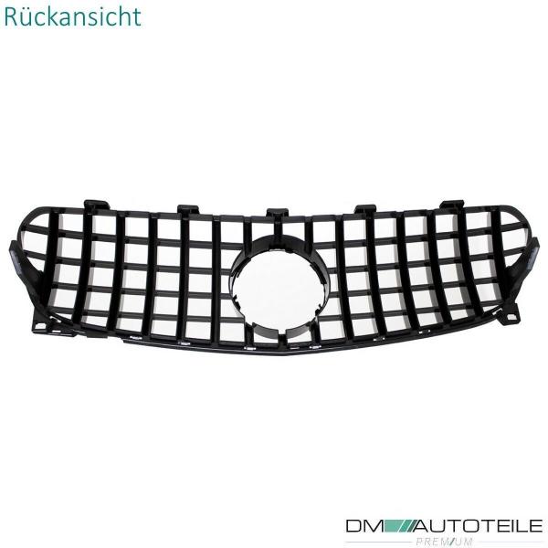 Kühlergrill Chrom Schwarz passt für Mercedes GLA X156 Mopf ab 2017 ab Sport-Panamericana GT