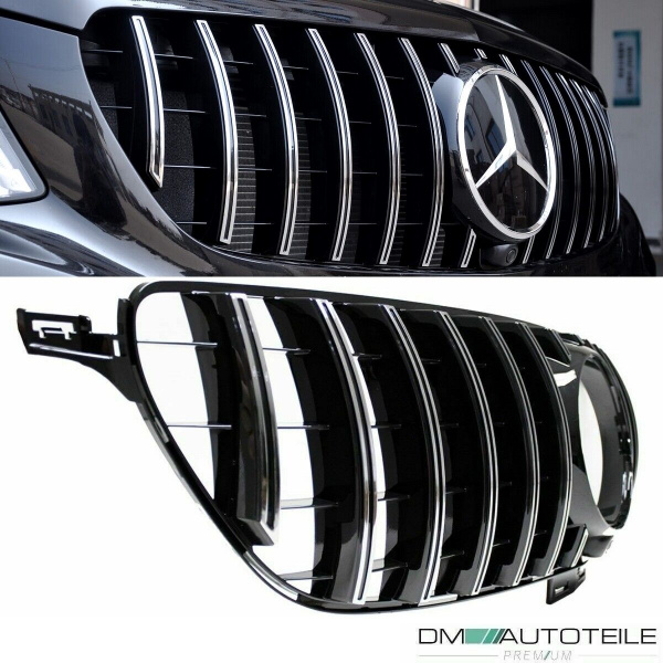 Kühlergrill Chrom passt für Mercedes GLE (ML) W166 Baujahr 2015-2018 Umrüstung auf Panamericana GT