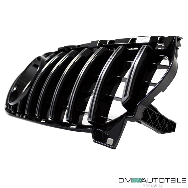 Kühlergrill Chrom Schwarz passend für Mercedes CLA W117 ab 2016 (Mopf) auf Sport-Panamericana GT