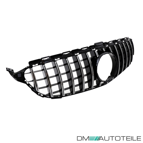 Kühlergrill Grill Schwarz Chrom passt für Mercedes S205 W205 14-18 auf Sport Panamericana GT