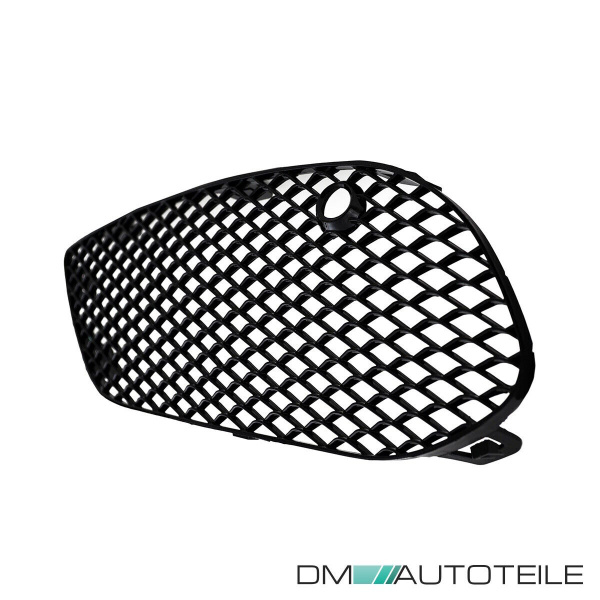 Kühlergrill + Gitter Waben Schwarz Glanz passend für Mercedes C Klasse W205 S205 14-18 mit AMG Line auf Set Panamericana GT