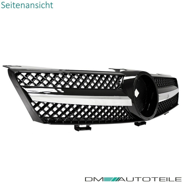 Kühlergrill Gitter Schwarz hochglanz + Chrom passend für CLS C219 W219 AMG 04-08