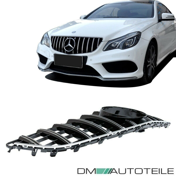 Kühlergrill Chrom Schwarz passend für Mercedes E-Klasse Coupe C207 A207 Mopf 13-17 auf Sport-Panamericana