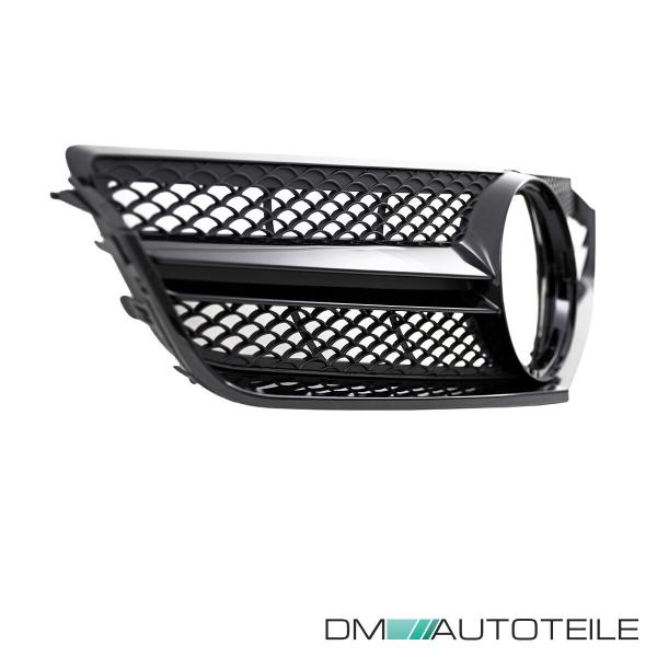 Kühlergrill Komplett Schwarz passt für Mercedes E-Klasse Coupe Cabrio W207 nicht für AMG E63 ab Bj 09-13