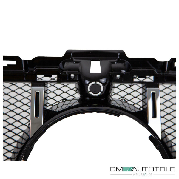Kühlergrill Grill Schwarz Chrom+ Race Gitter passt für Mercedes S205 W205 14-18 auf Sport Panamericana GT