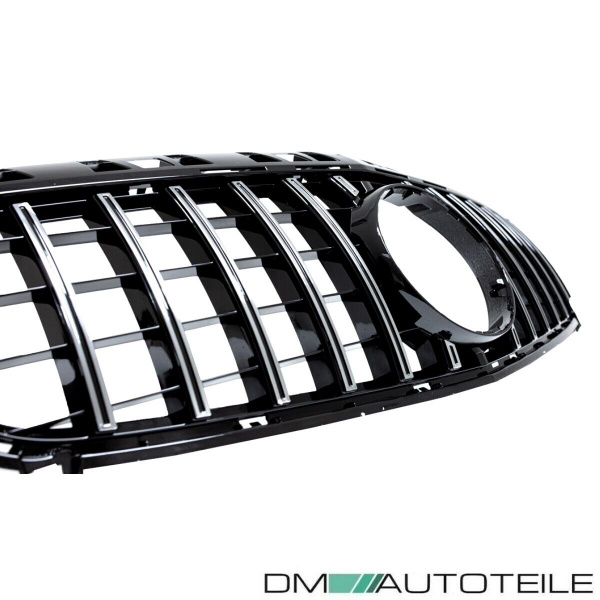 Kühlergrill Schwarz Chrom passt für Mercedes A-Klasse W176 Vorfacelift 12-15 auf Sport Panamericana GT