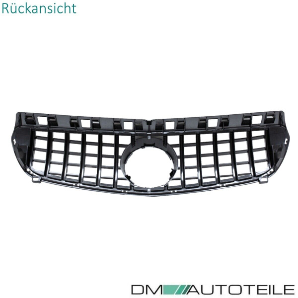 Kühlergrill Schwarz Chrom passt für Mercedes A-Klasse W176 Vorfacelift 12-15 auf Sport Panamericana GT