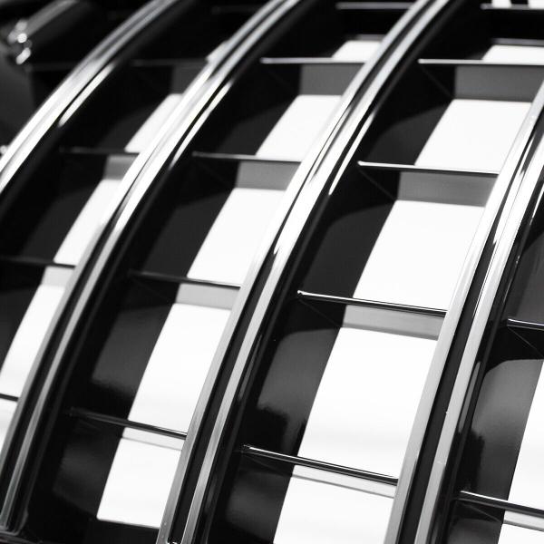 Kühlergrill Schwarz Chrom passt für Mercedes A-Klasse W176 Vorfacelift 12-15 auf Sport Panamericana GT