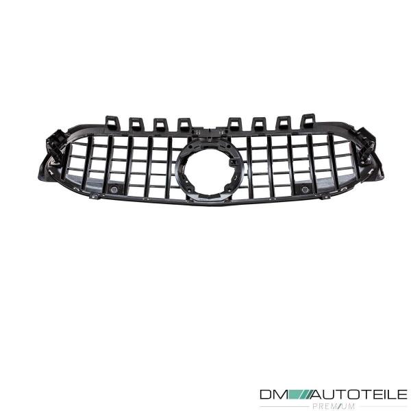 Kühlergrill Schwarz Chrom passt für Mercedes A-Klasse W177 Bj ab 2018 ohne Kamera Loch auf Sport-Panamericana GT
