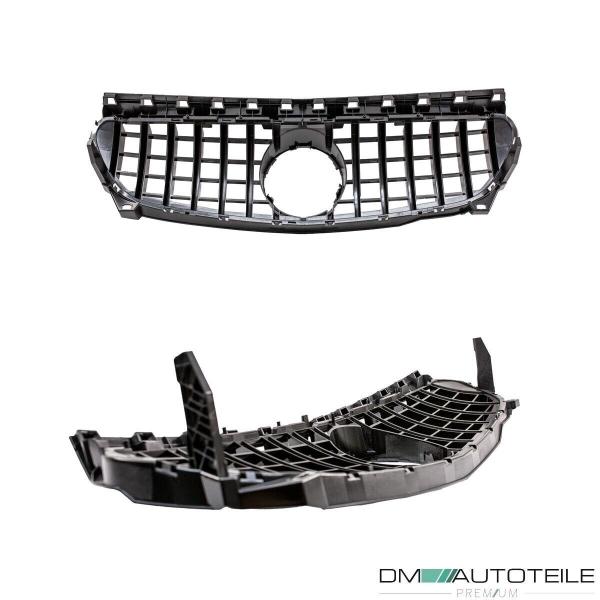 Kühlergrill Schwarz glanz passt für Mercedes W117 CLA ab 2013-2016 auch A45 AMG auf Sport-Panamericana GT
