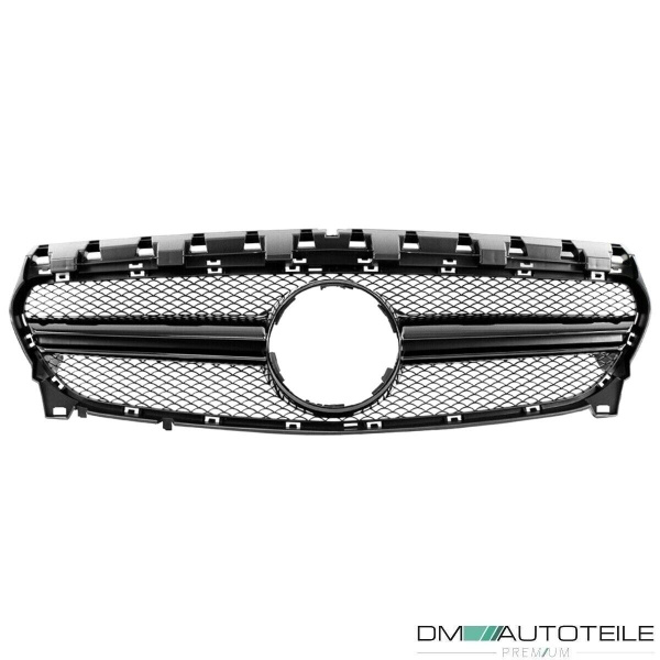 Sport Kühlergrill Schwarz Glanz passt für Mercedes CLA Mopf W117 C117 X117 16-19