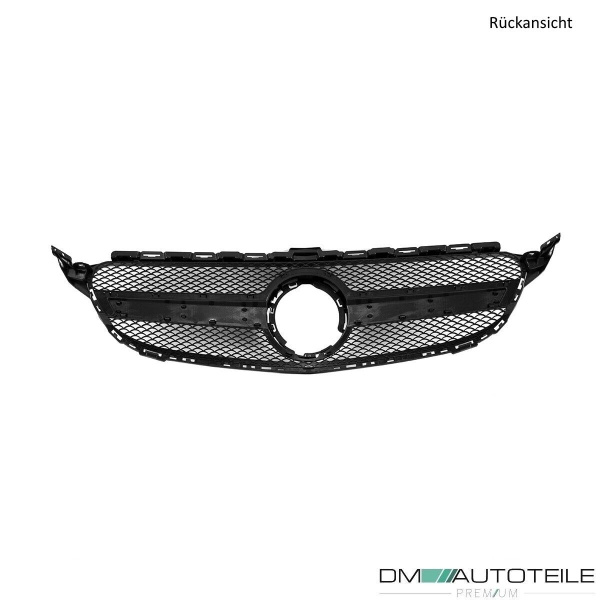 Facelift Kühlergrill Schwarz ohne Kamera passt für Mercedes C-Klasse W205 S205 auch AMG Mopf ab 2018