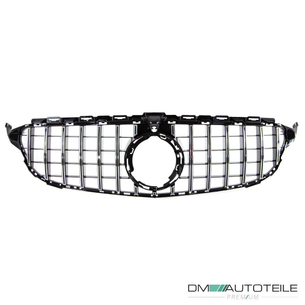 Facelift Kühlergrill Chrom passt für Mercedes C-Klasse W205 S205 Mopf ab 2018 +Kamera auf Sport-Panamericana GT