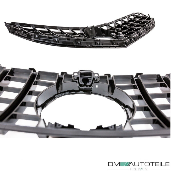 Kühlergrill Schwarz Glanz passend für Mercedes E C207 A207 Mopf 13-17 auf Sport-Panamericana GT