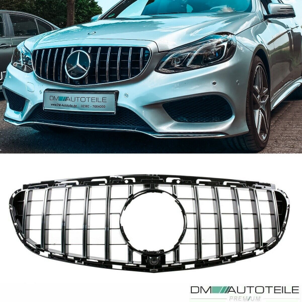 Kühlergrill Chrom passt für Mercedes E Klasse W212 S212 ab 13-16 auf Sport-Panamericana GT