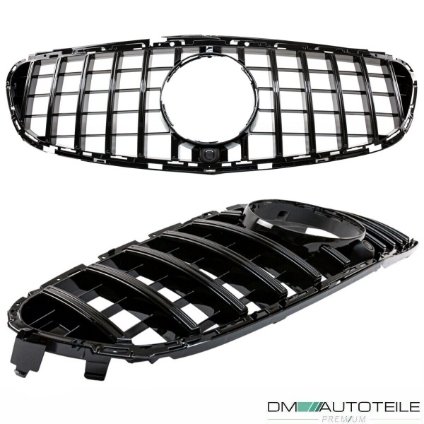 Kühlergrill Schwarz passt für Mercedes E-Klasse W212 S212 ab 2013-216 auf Sport-Panamericana GT