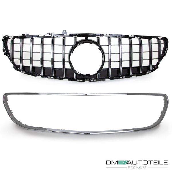 Kühlergrill chrom passt für Mercedes W218 CLS Bj 2015-2017 ohne Kamera auf Sport-Panamericana GT