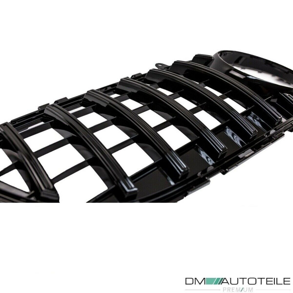 Kühlergrill Schwarz glanz passt für Mercedes W218 CLS Mopf Bj 2014-2018 ohne Kamera auf Sport-Panamericana GT