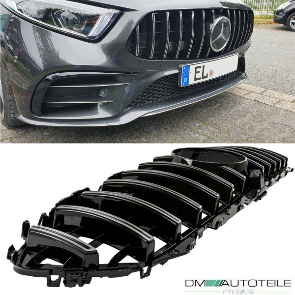 Kühlergrill Chrom passt für Mercedes CLS C257 auch Kamera auf Sport-Panamericana GT