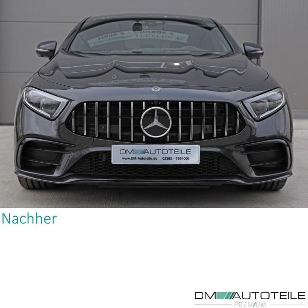 Kühlergrill Grill für Mercedes CLS Klasse C257 Schwarz Chrom AMG  Panamericana GT